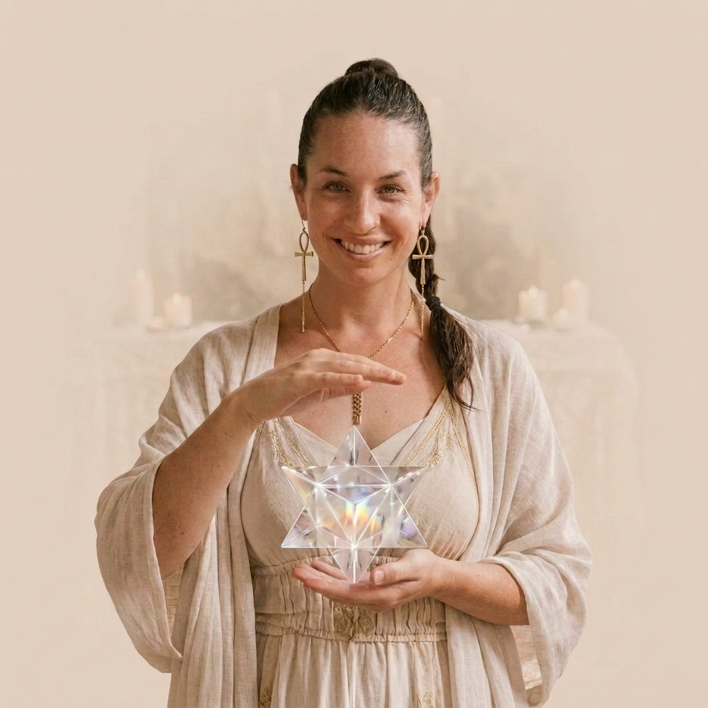 Your guide holding a crystalline transmission